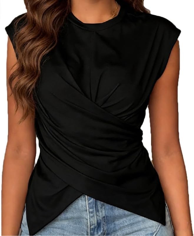 Sleeveless Tie-Back Top