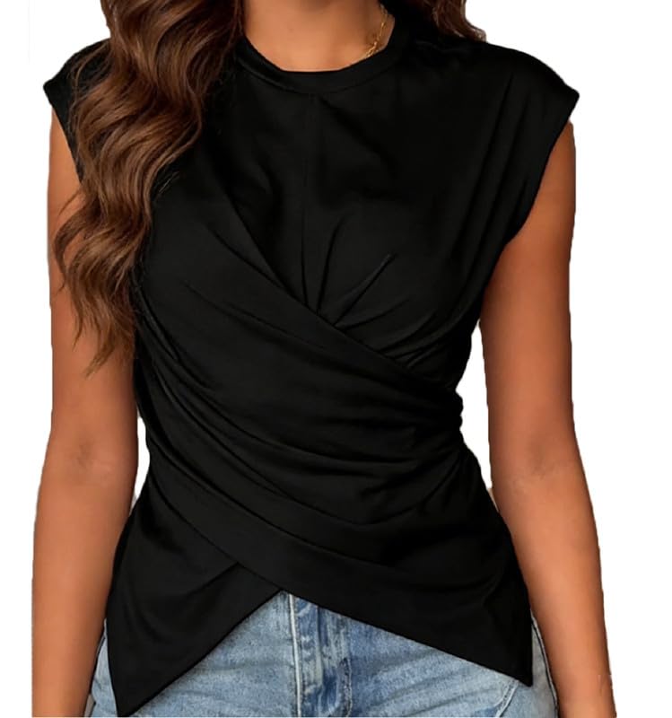 Sleeveless Tie-Back Top