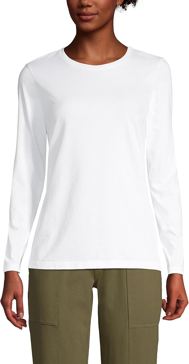 Loose-Fit Cotton Long-Sleeve Crewneck T-Shirt