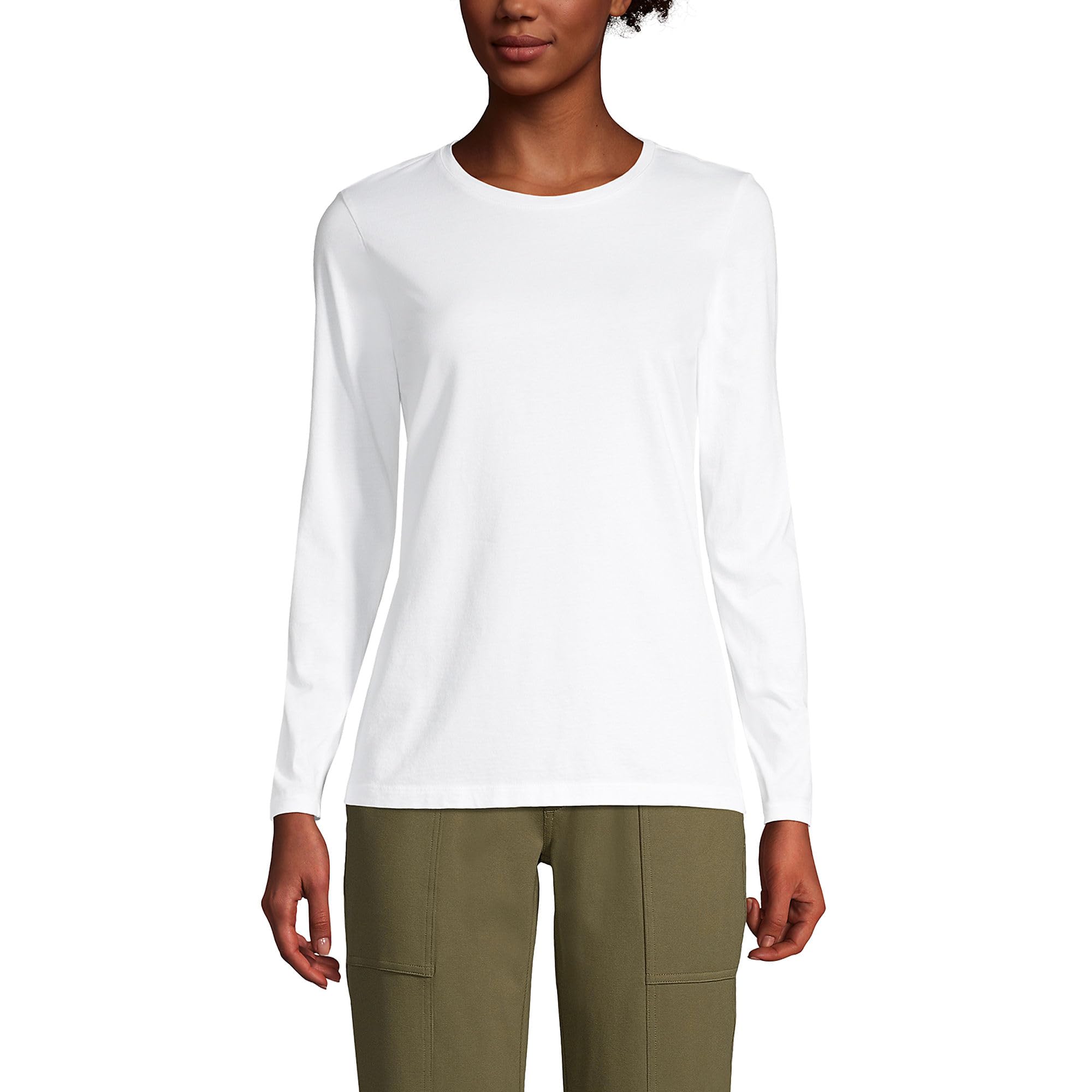 Loose-Fit Cotton Long-Sleeve Crewneck T-Shirt
