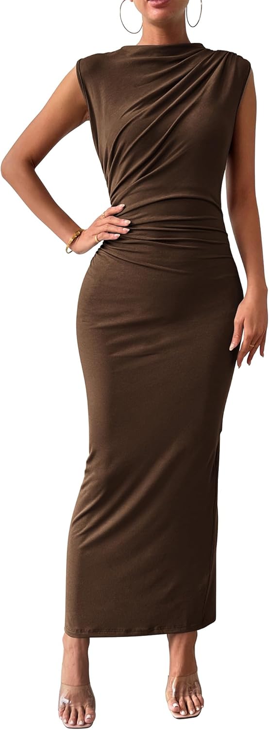 Casual Slim-Fit Maxi Dress — Sleeveless & Lightweight