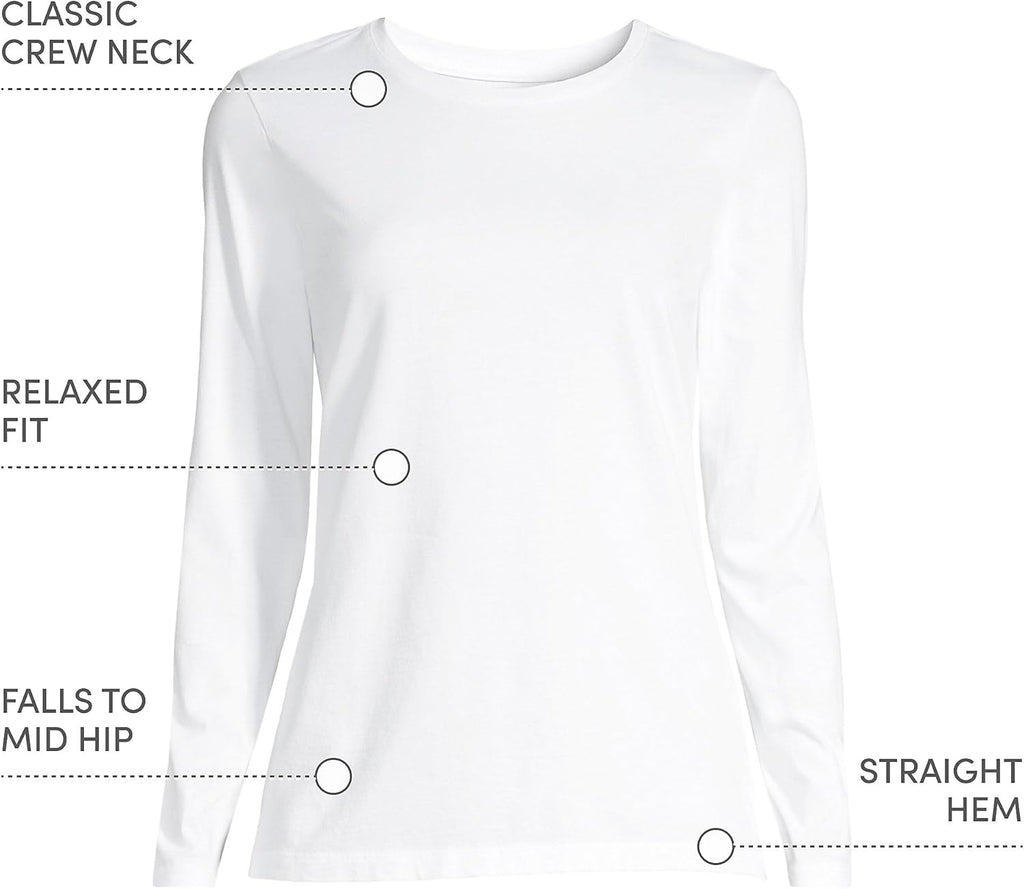 Loose-Fit Cotton Long-Sleeve Crewneck T-Shirt