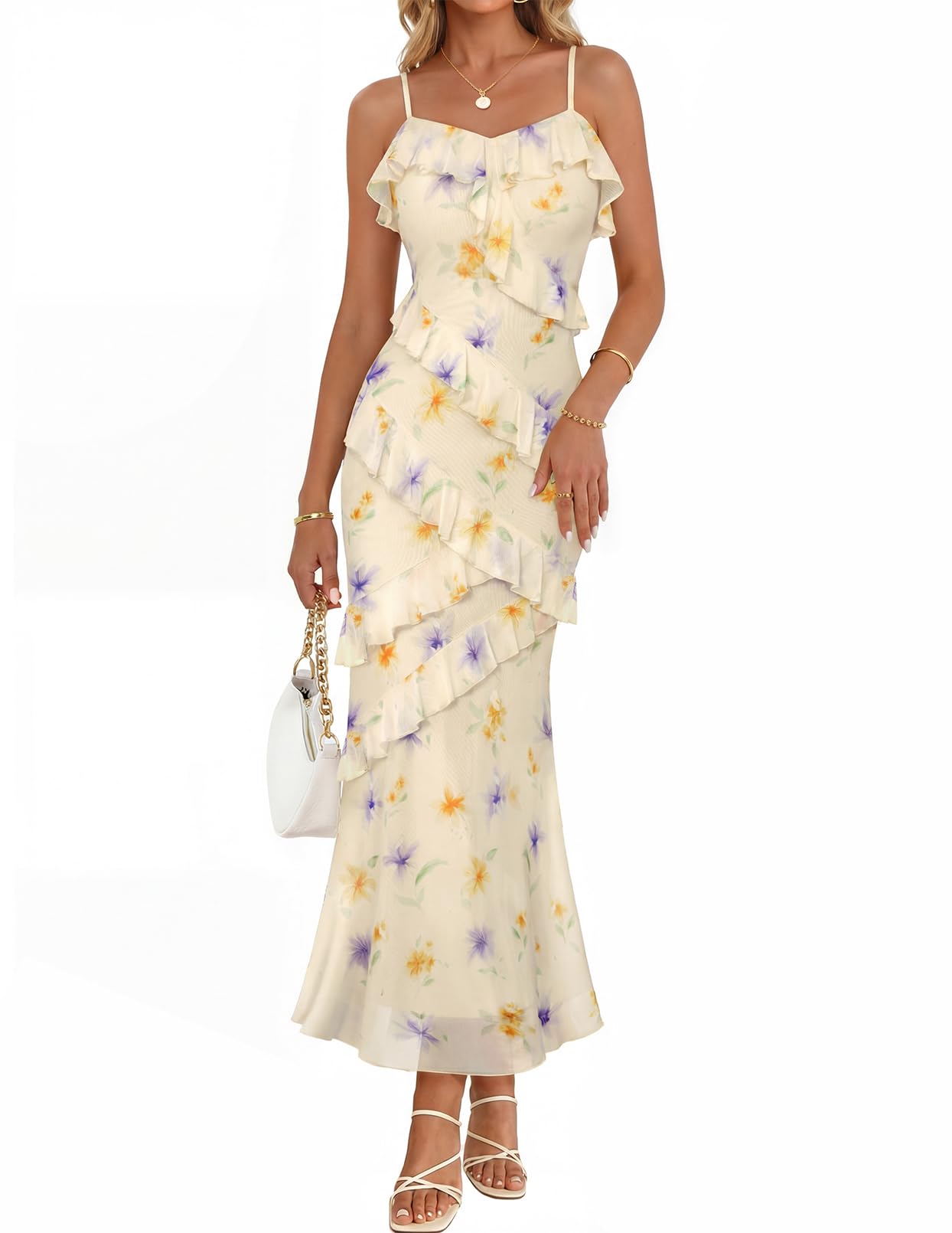 Women's Printed Dress — Cocktail Maxi Dress