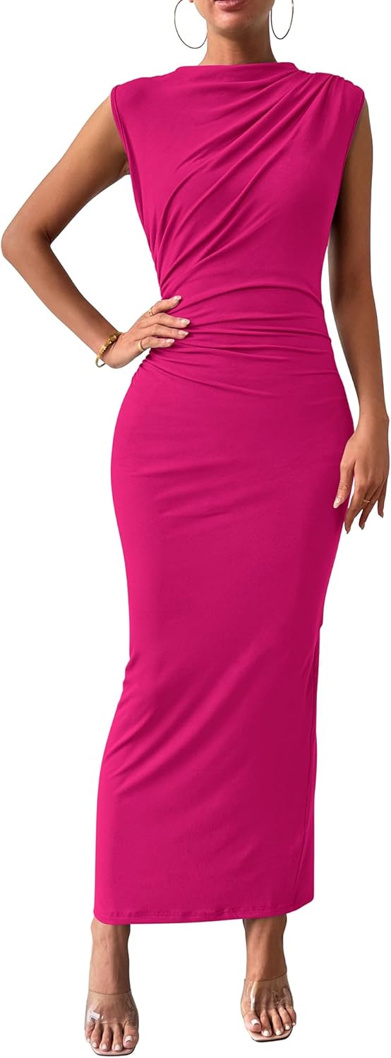 Casual Slim-Fit Maxi Dress — Sleeveless & Lightweight