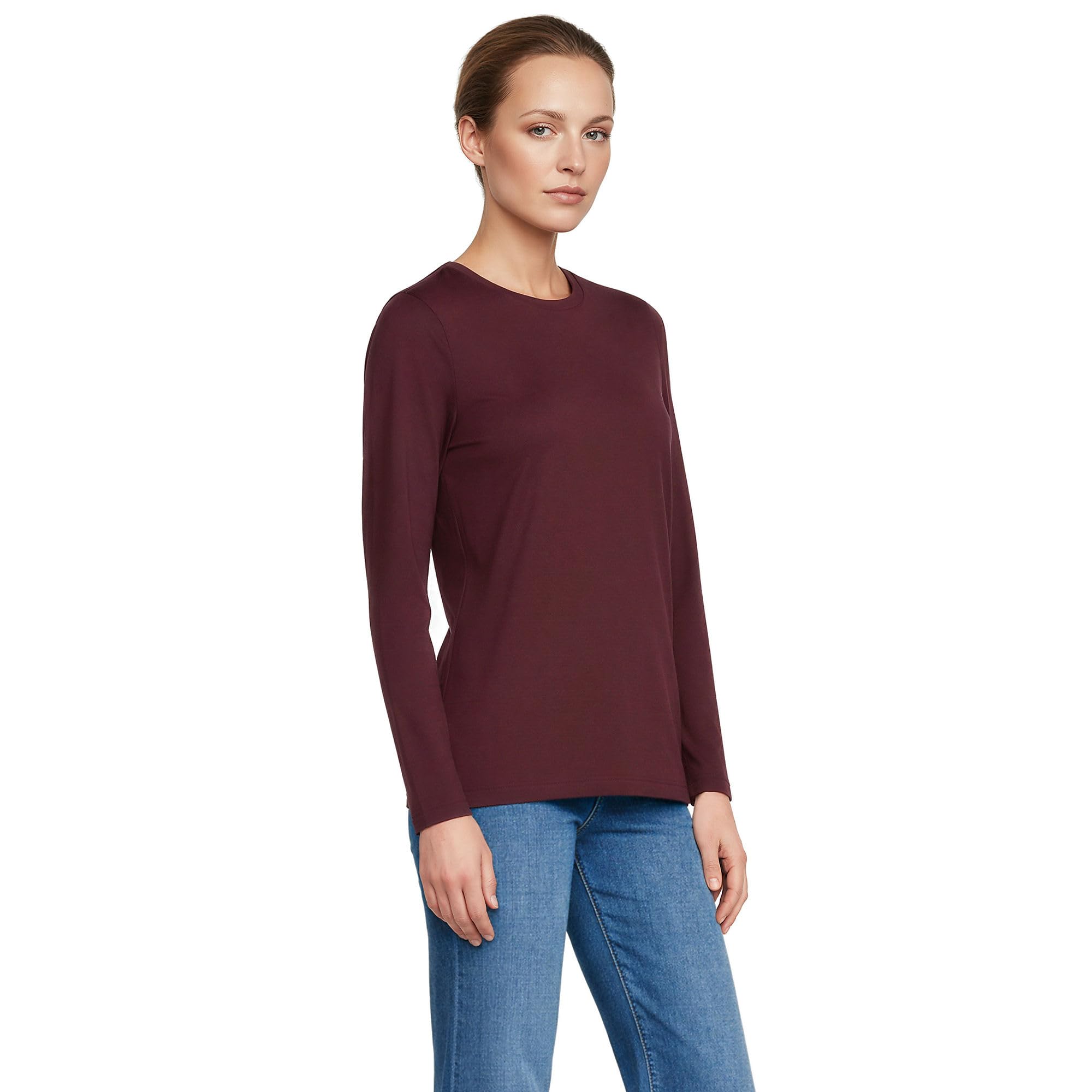 Loose-Fit Cotton Long-Sleeve Crewneck T-Shirt