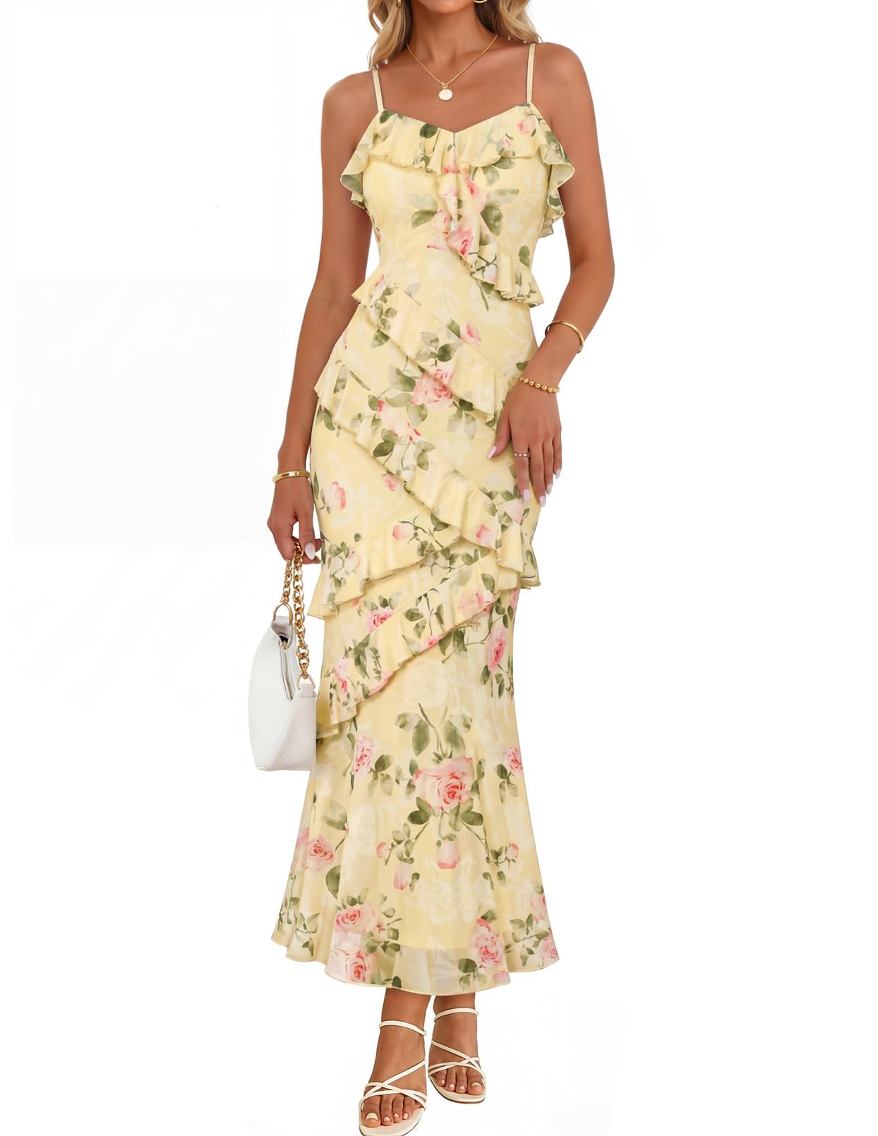 Women's Printed Dress — Cocktail Maxi Dress