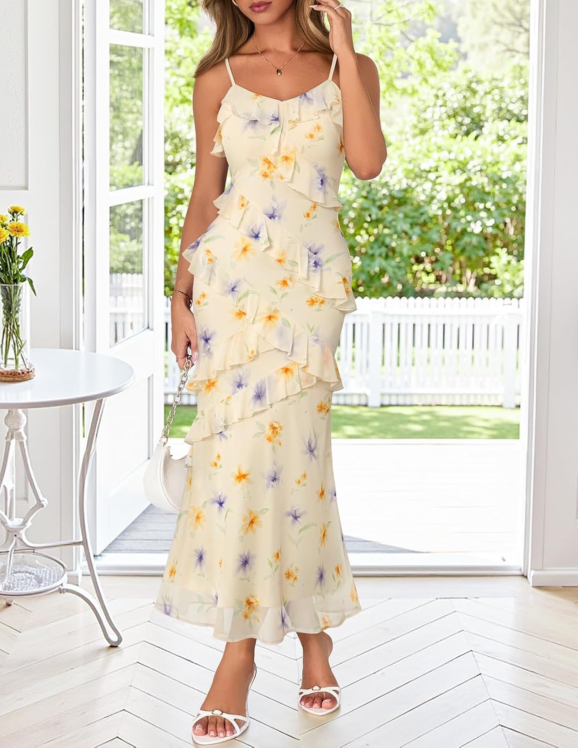 Women's Printed Dress — Cocktail Maxi Dress
