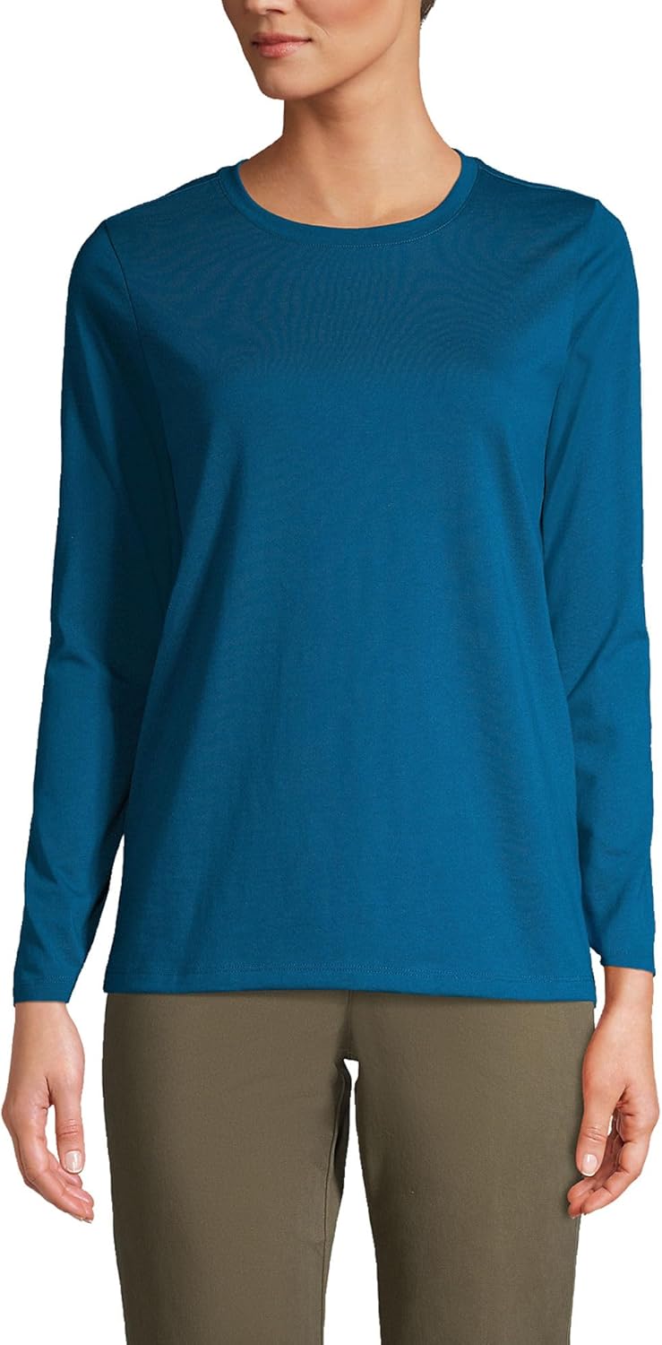 Loose-Fit Cotton Long-Sleeve Crewneck T-Shirt