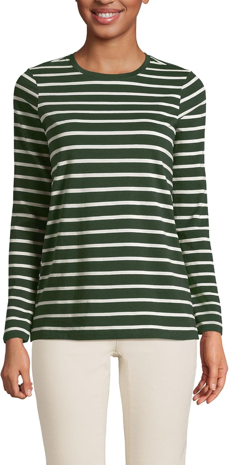 Loose-Fit Cotton Long-Sleeve Crewneck T-Shirt