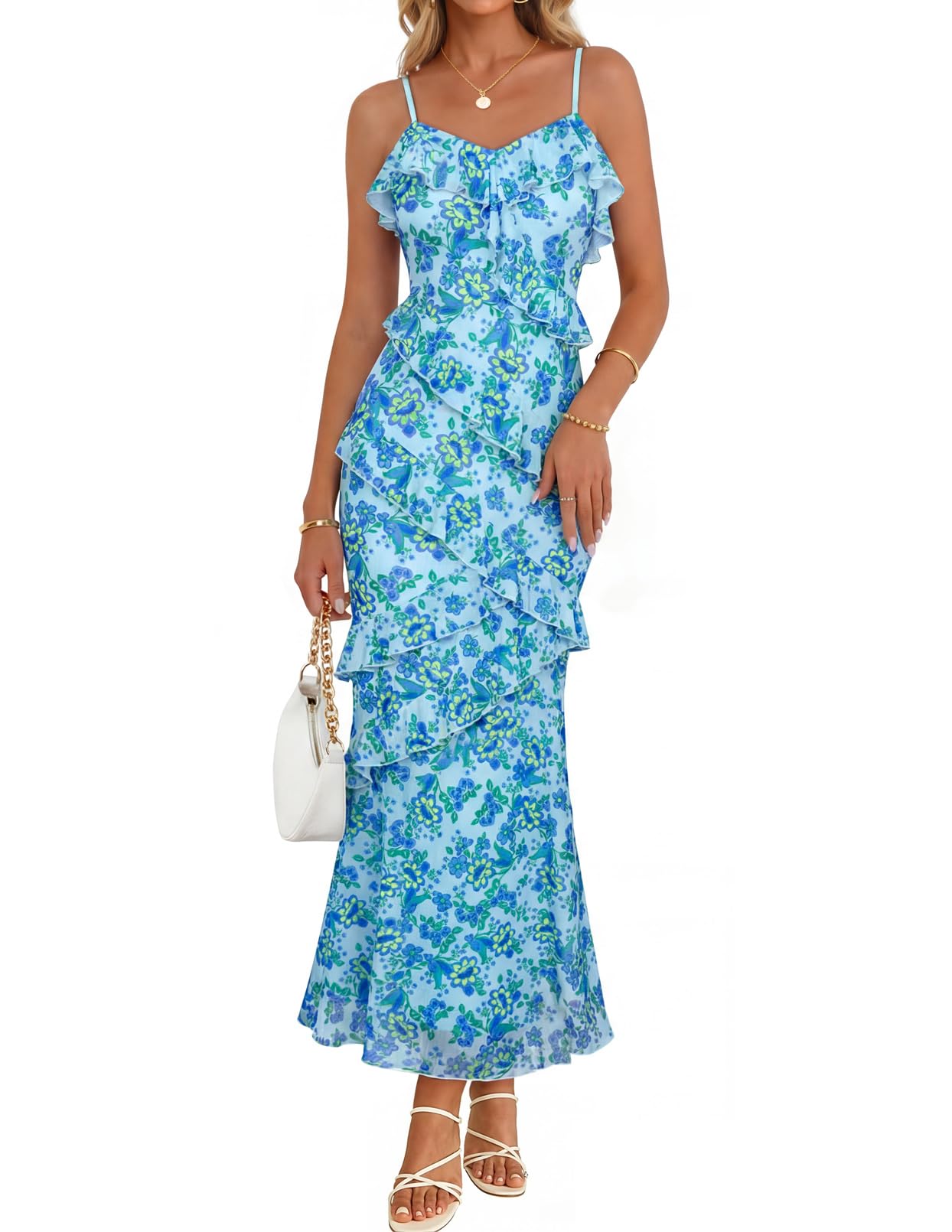 Women's Printed Dress — Cocktail Maxi Dress