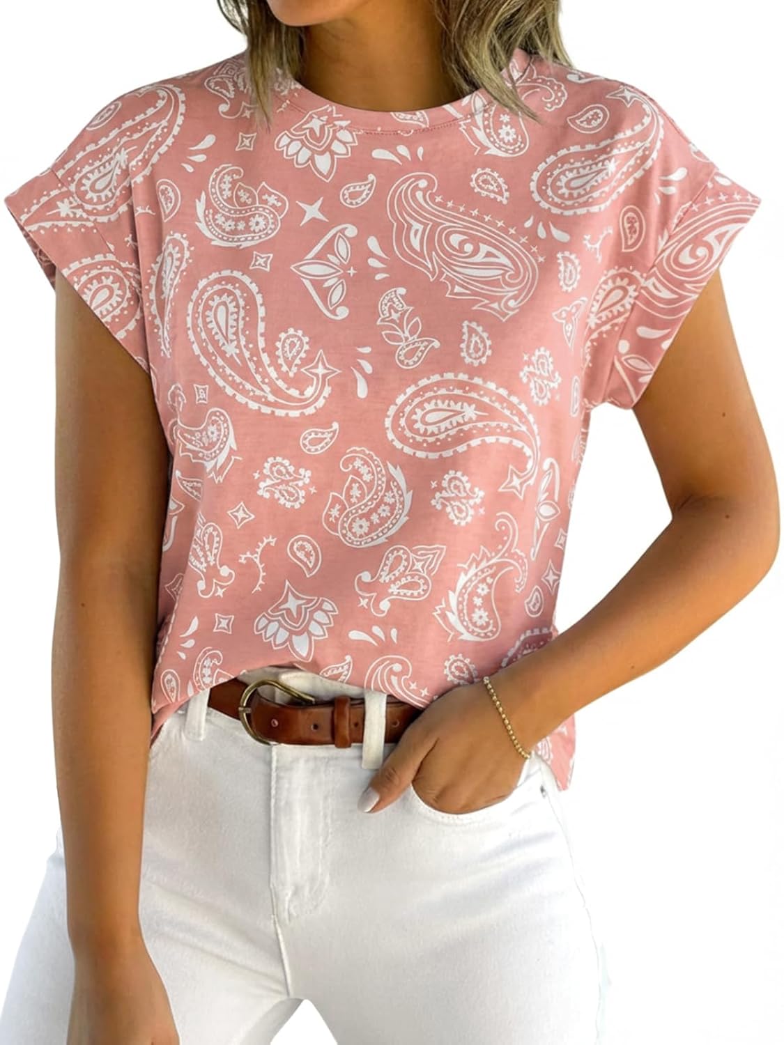 Short-Sleeve Vest — Casual, Loose-Fit Basic T-Shirt