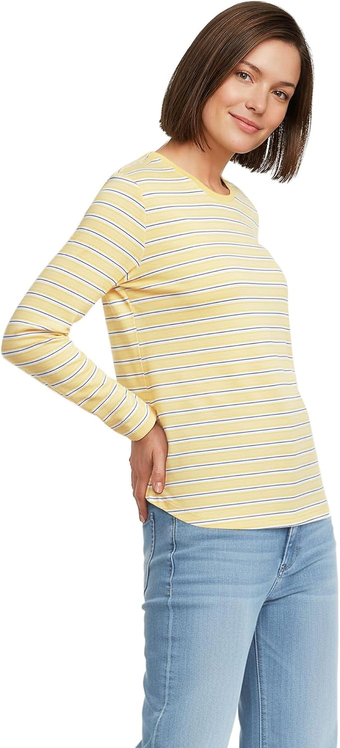 Loose-Fit Cotton Long-Sleeve Crewneck T-Shirt