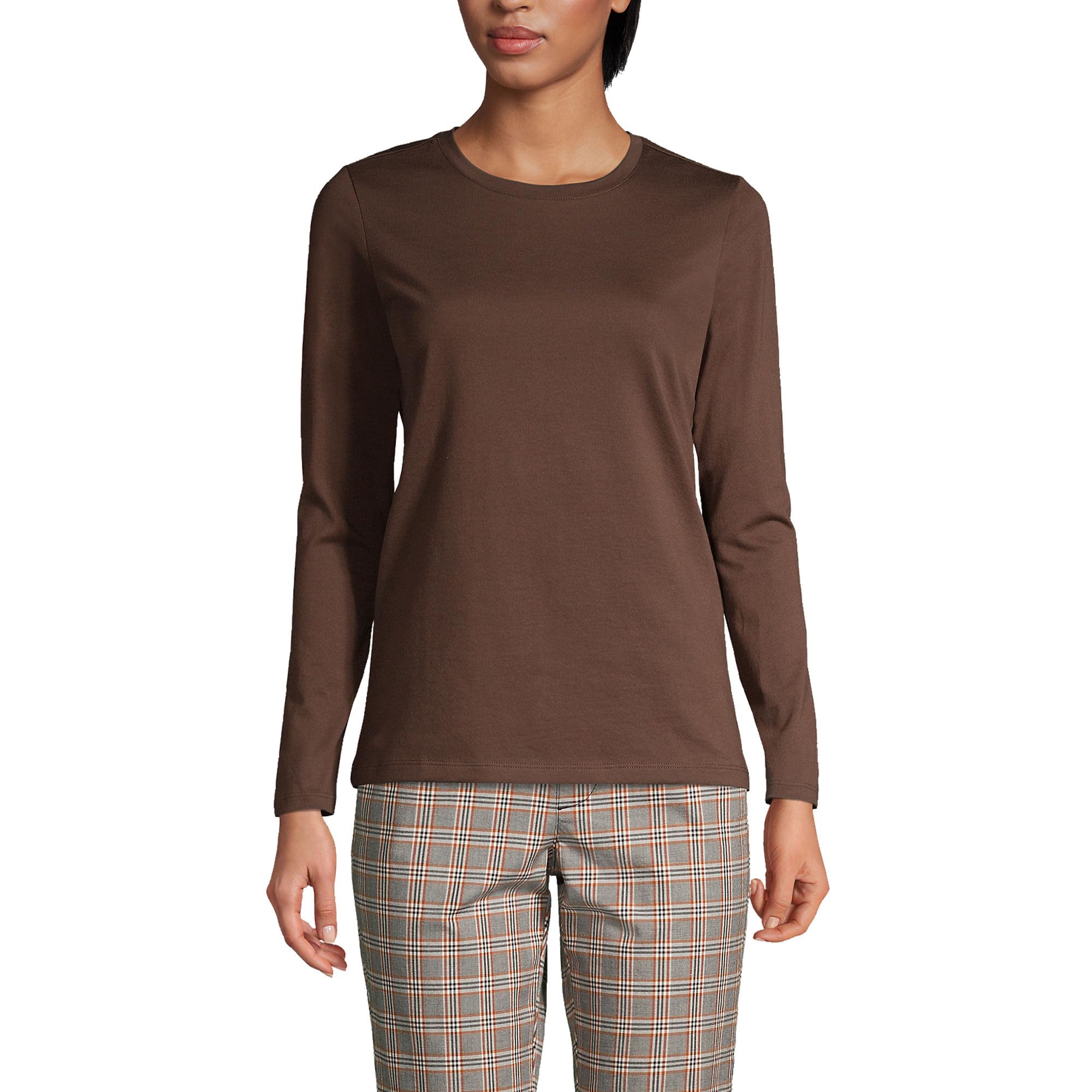 Loose-Fit Cotton Long-Sleeve Crewneck T-Shirt