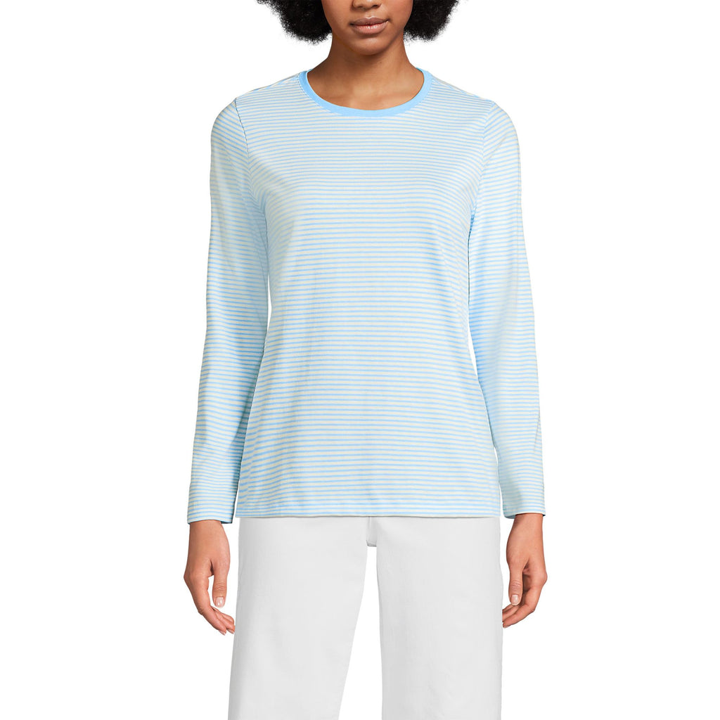 Loose-Fit Cotton Long-Sleeve Crewneck T-Shirt