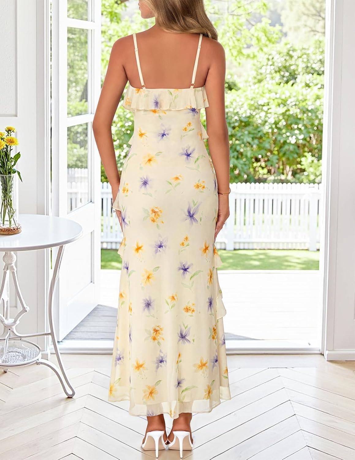 Women's Printed Dress — Cocktail Maxi Dress
