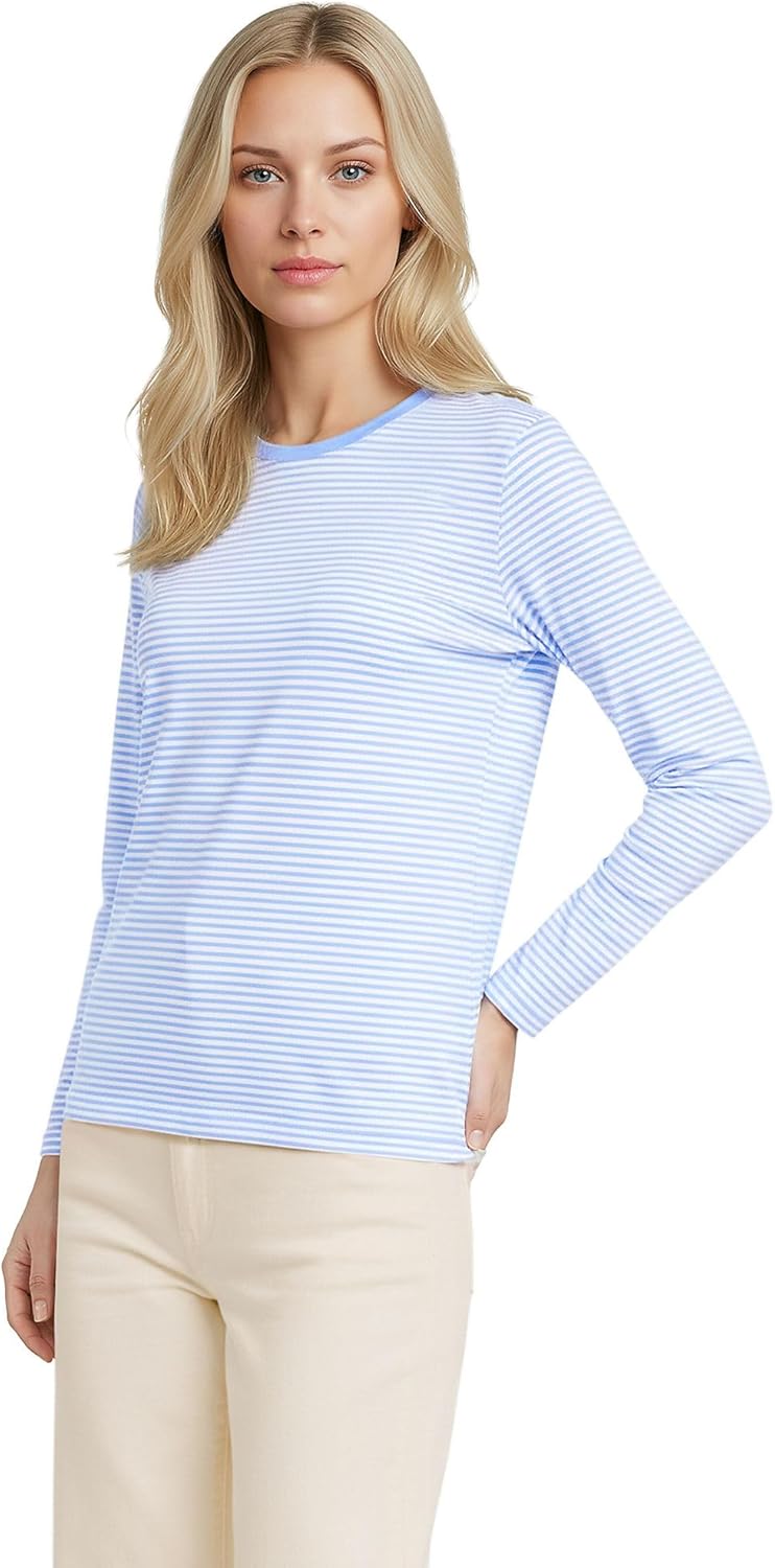 Loose-Fit Cotton Long-Sleeve Crewneck T-Shirt