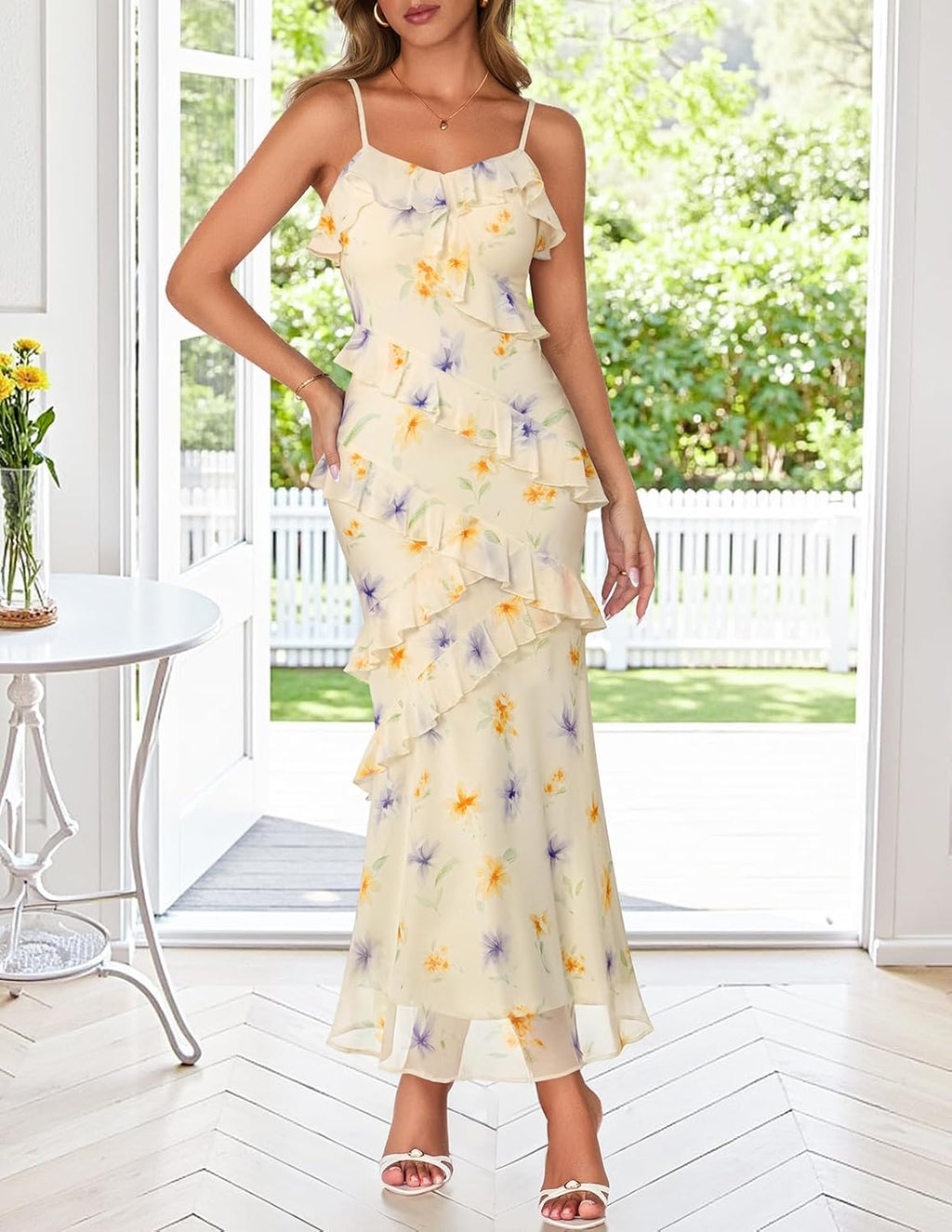 Women's Printed Dress — Cocktail Maxi Dress