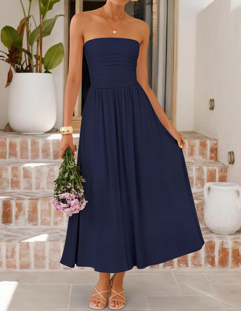 Sleeveless Mid-length Dress