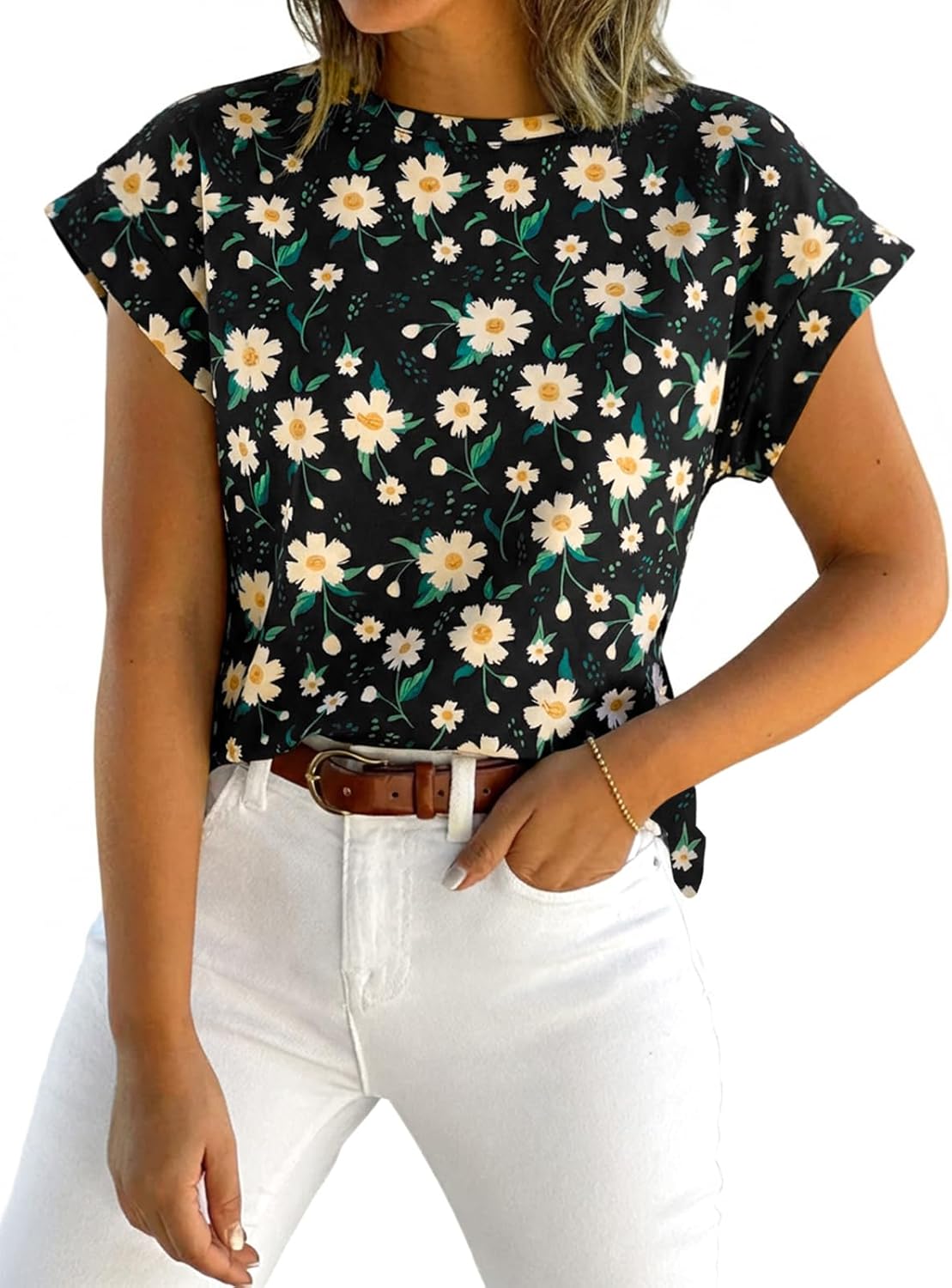 Short-Sleeve Vest — Casual, Loose-Fit Basic T-Shirt