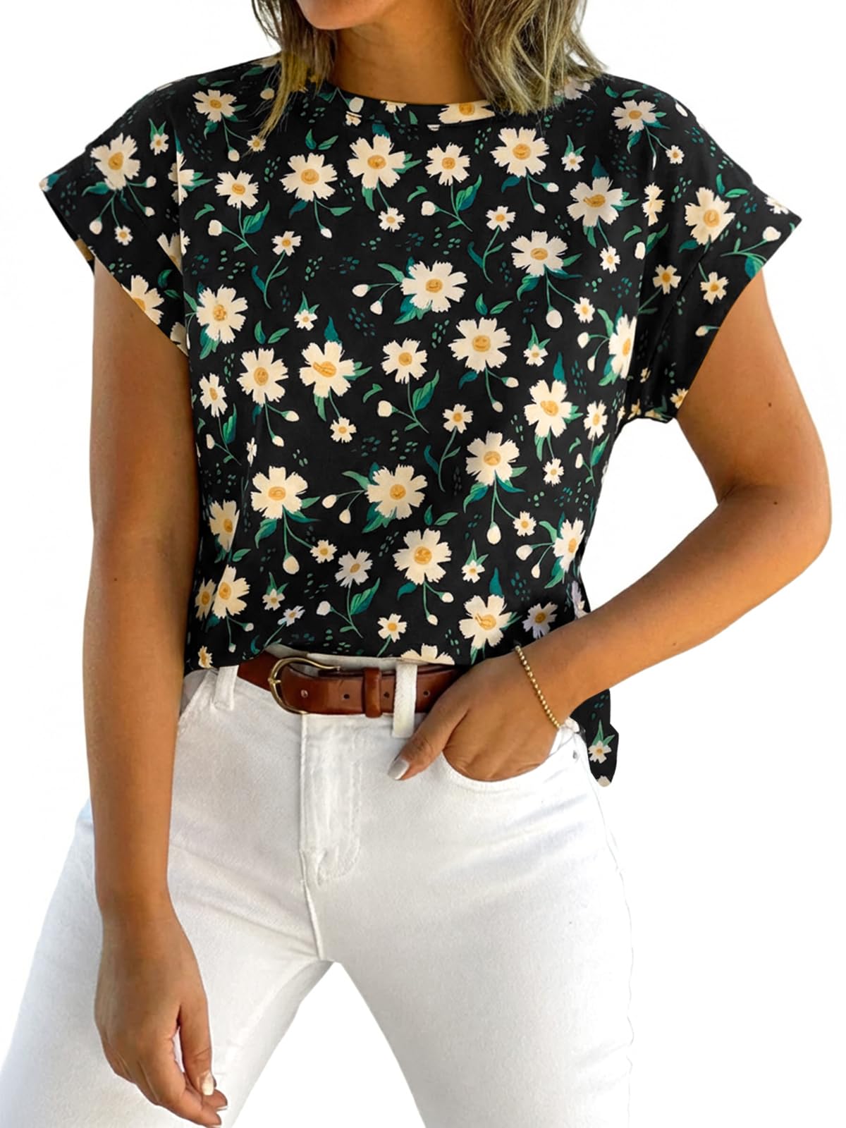 Short-Sleeve Vest — Casual, Loose-Fit Basic T-Shirt