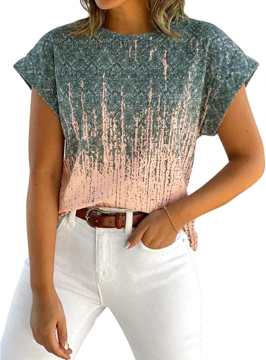 Short-Sleeve Vest — Casual, Loose-Fit Basic T-Shirt