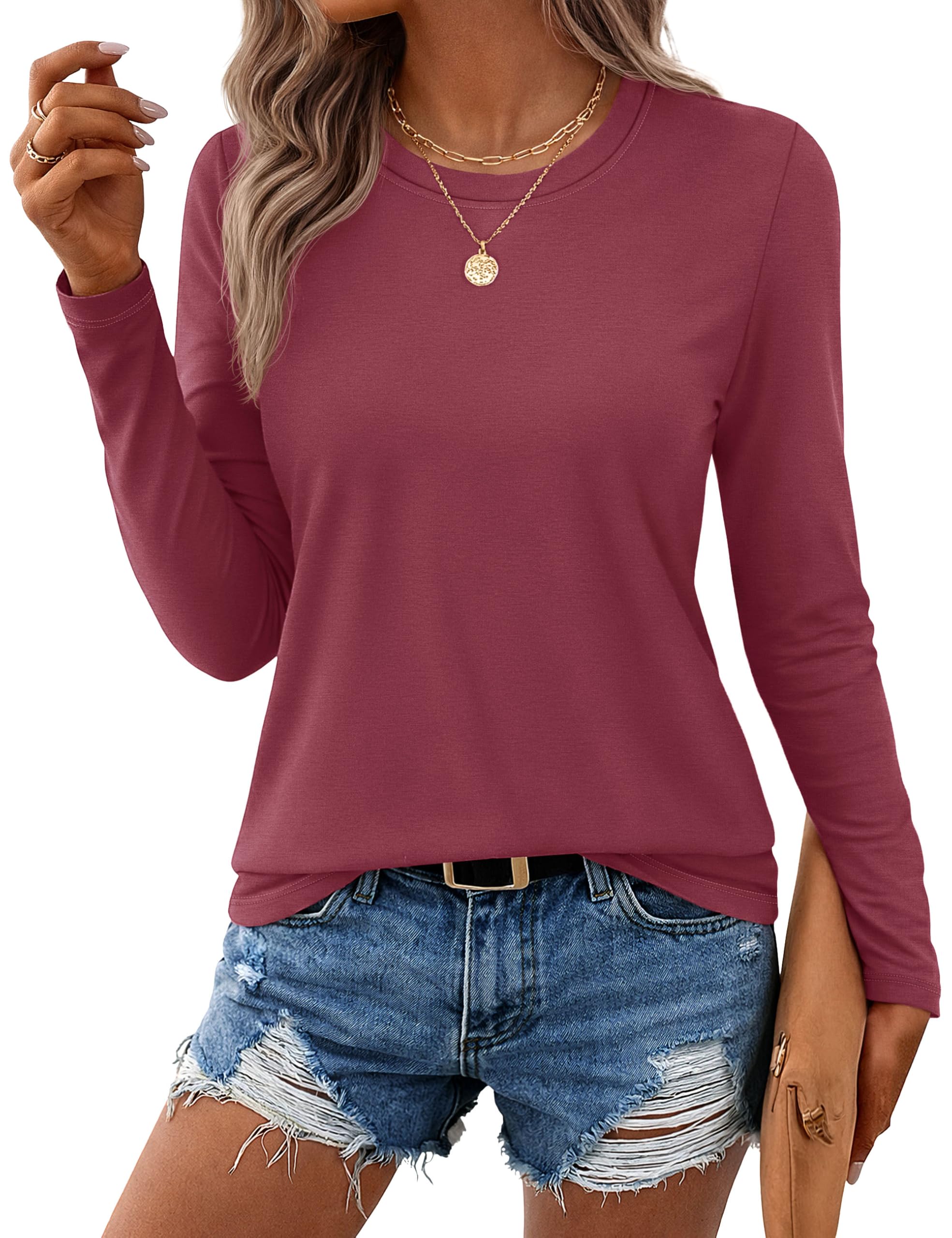 Pure Cotton Long-Sleeve T-Shirt