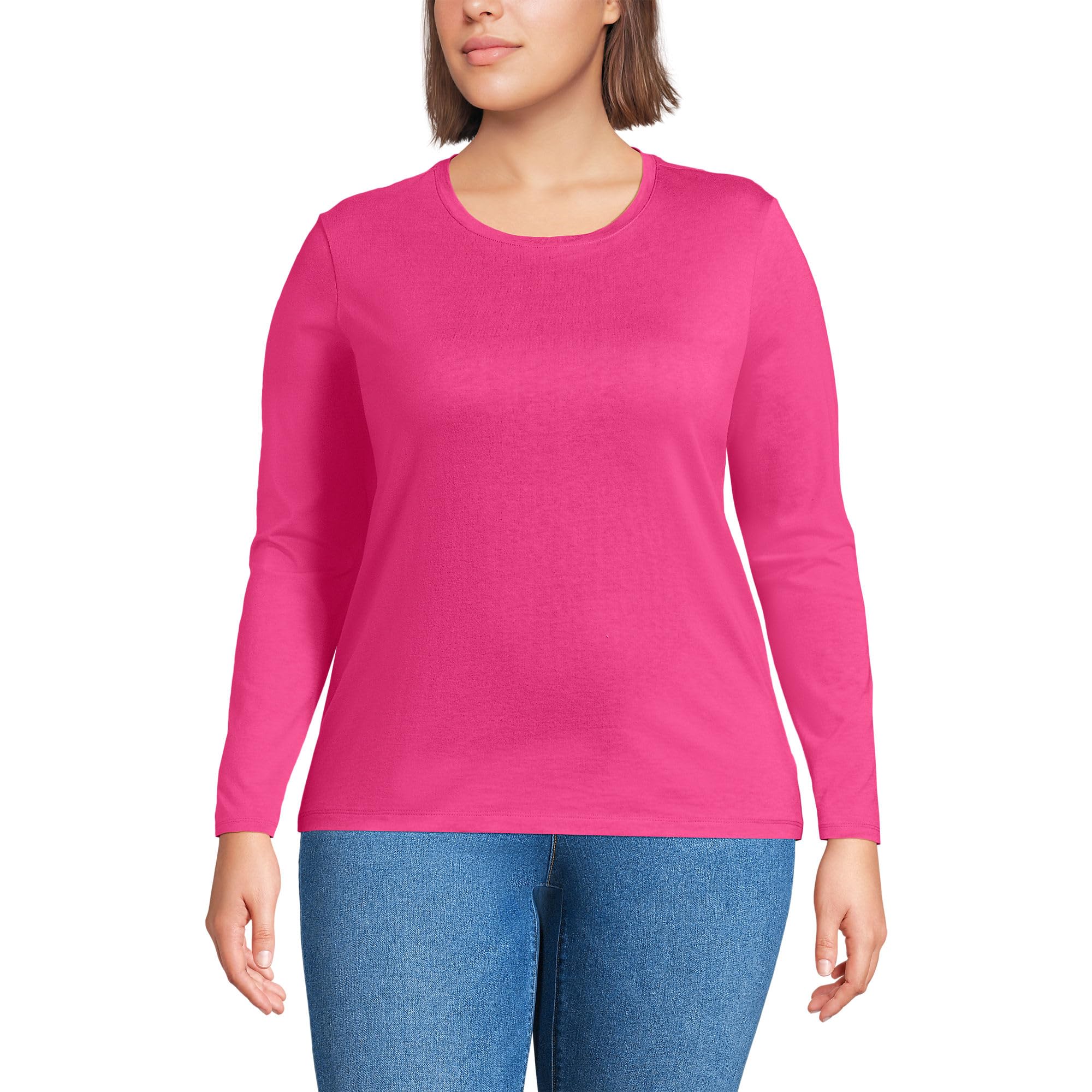 Loose-Fit Cotton Long-Sleeve Crewneck T-Shirt