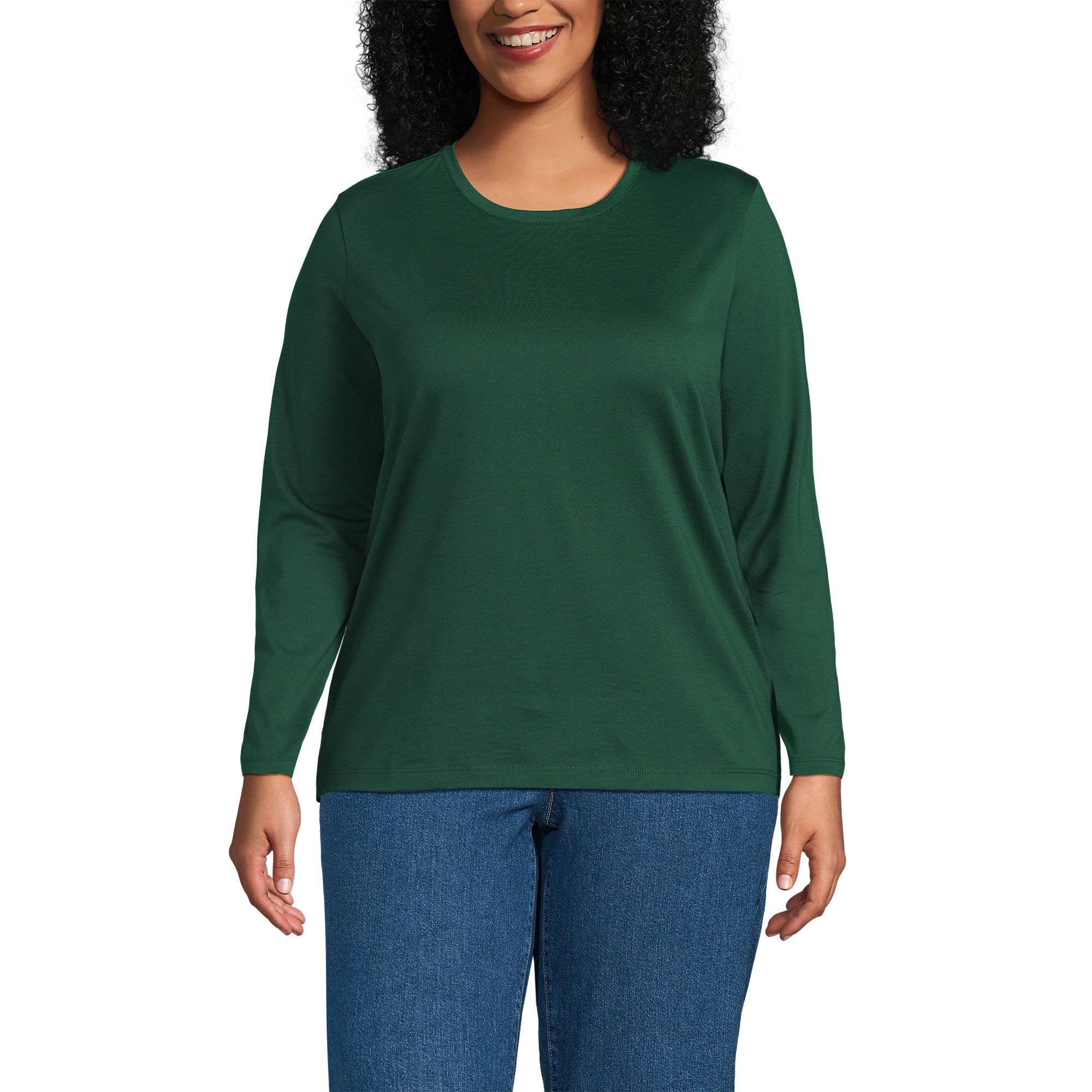 Loose-Fit Cotton Long-Sleeve Crewneck T-Shirt