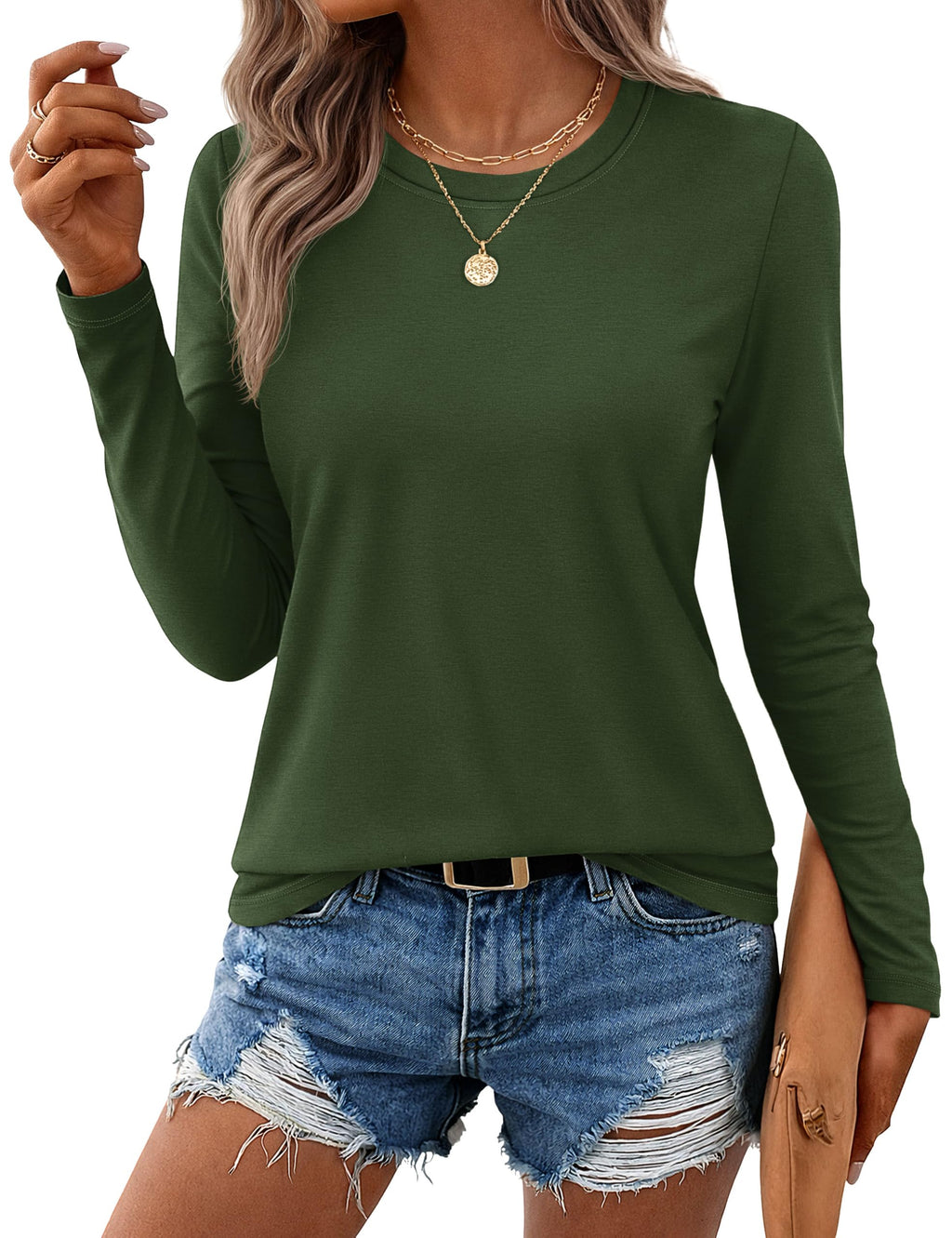 Pure Cotton Long-Sleeve T-Shirt