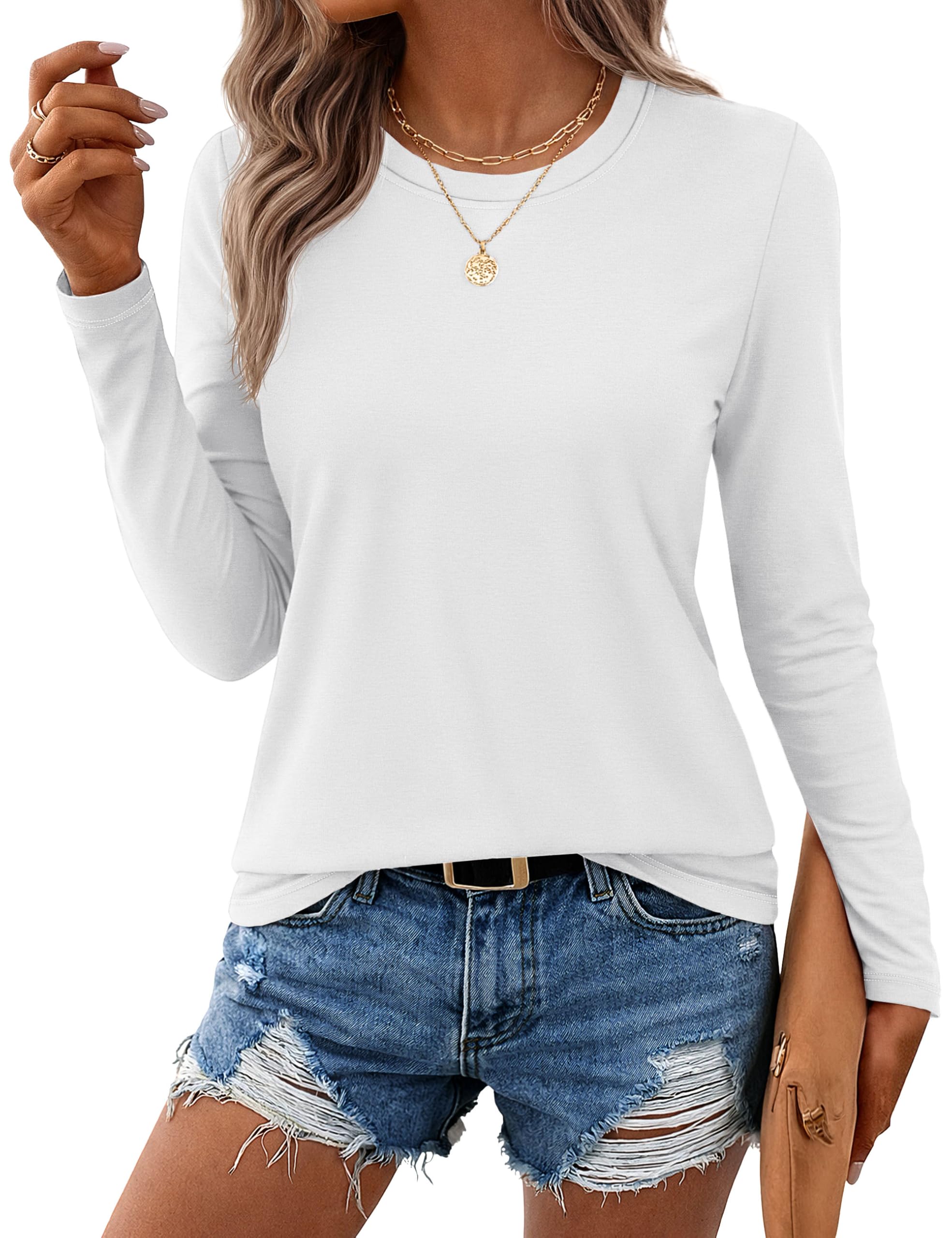 Pure Cotton Long-Sleeve T-Shirt