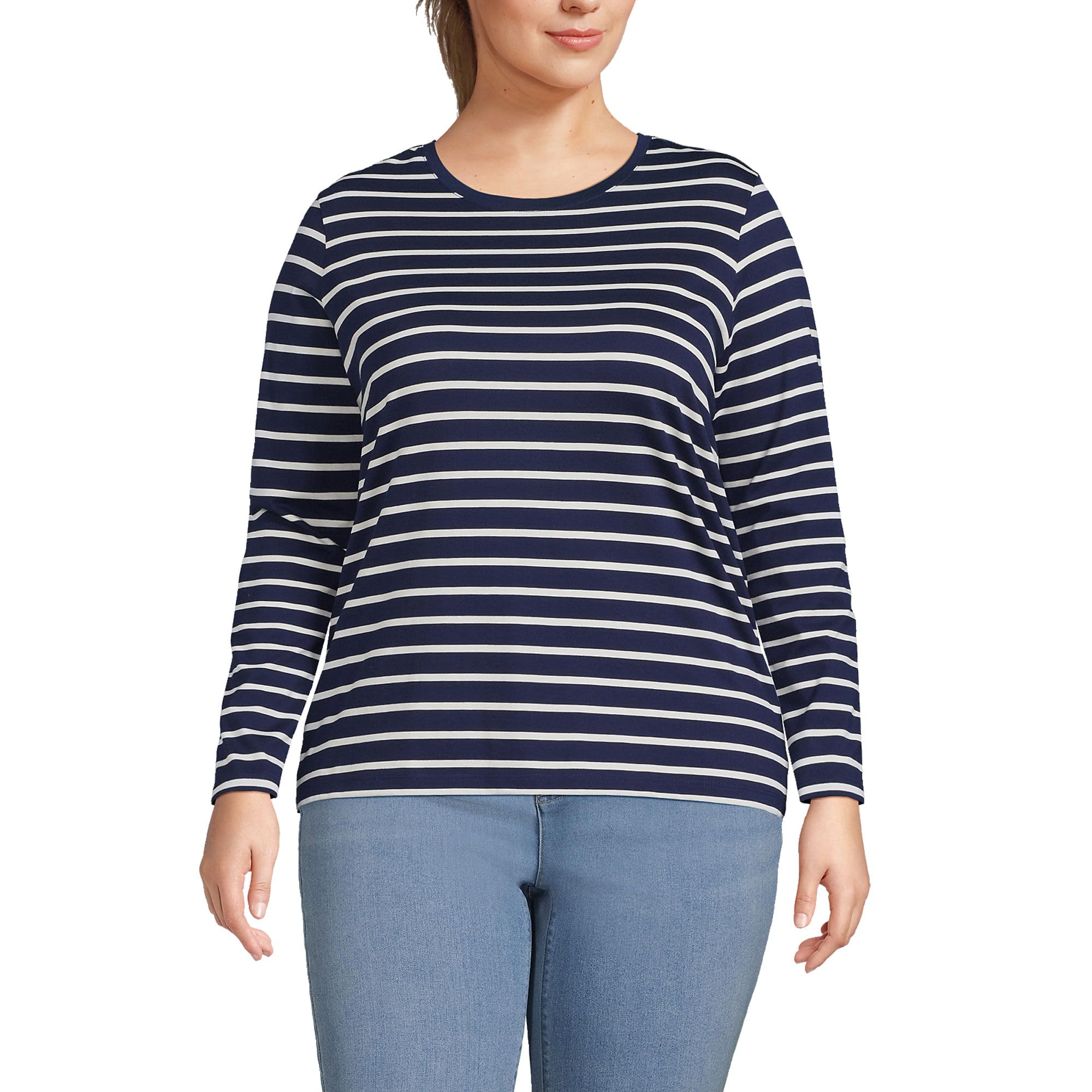 Loose-Fit Cotton Long-Sleeve Crewneck T-Shirt