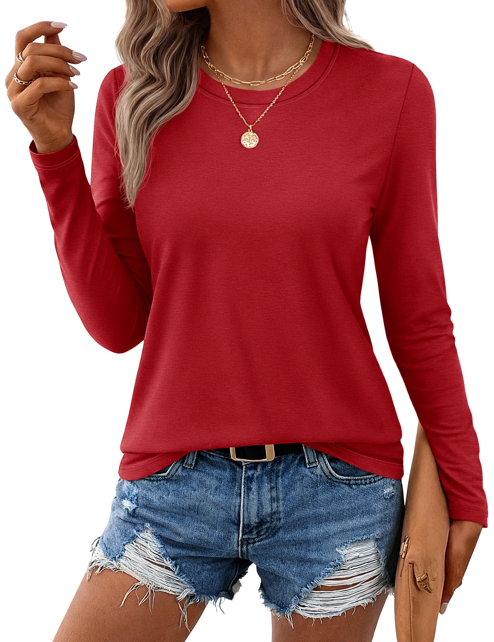 Pure Cotton Long-Sleeve T-Shirt