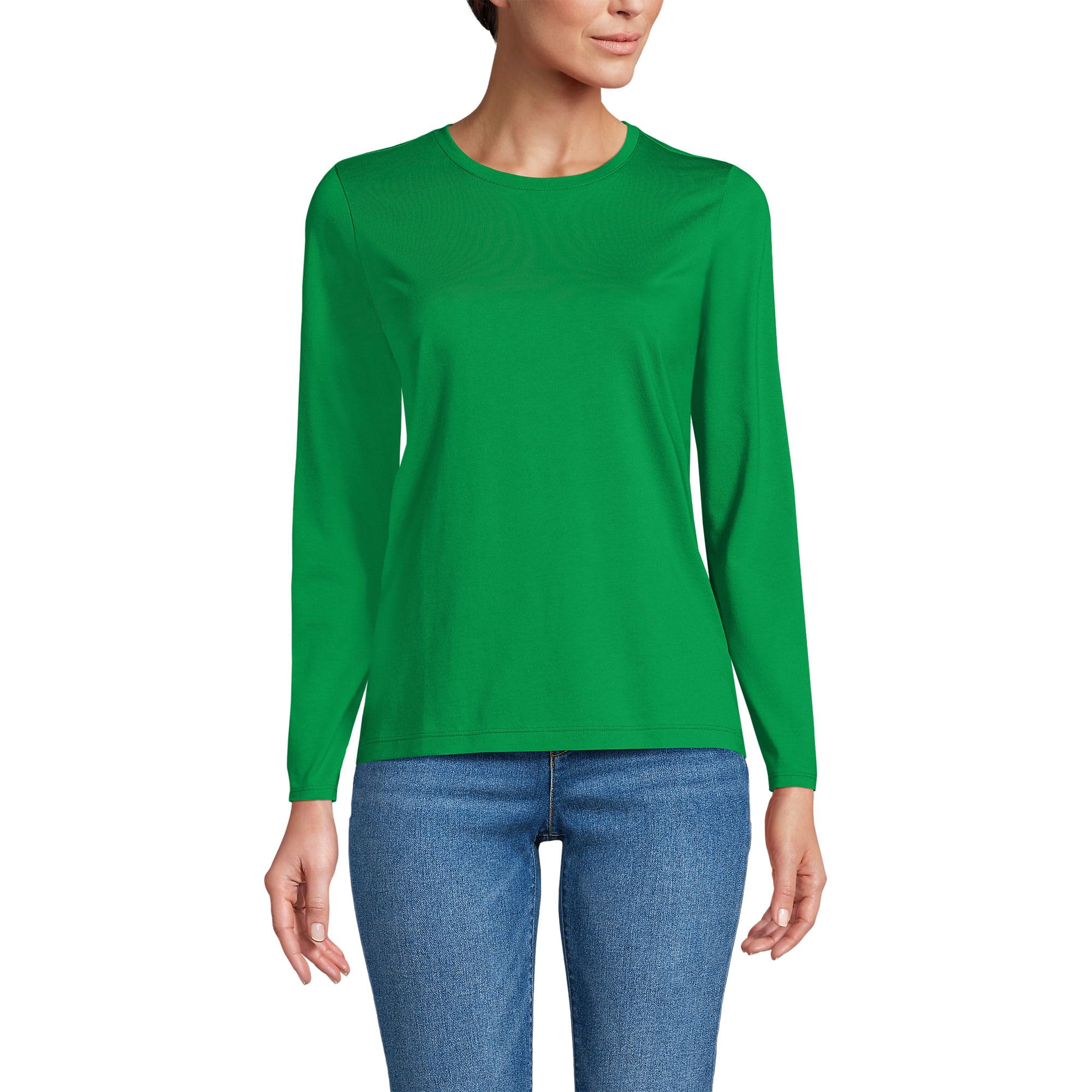 Loose-Fit Cotton Long-Sleeve Crewneck T-Shirt