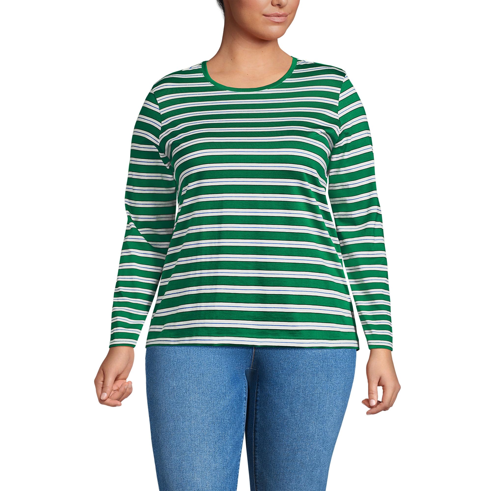 Loose-Fit Cotton Long-Sleeve Crewneck T-Shirt