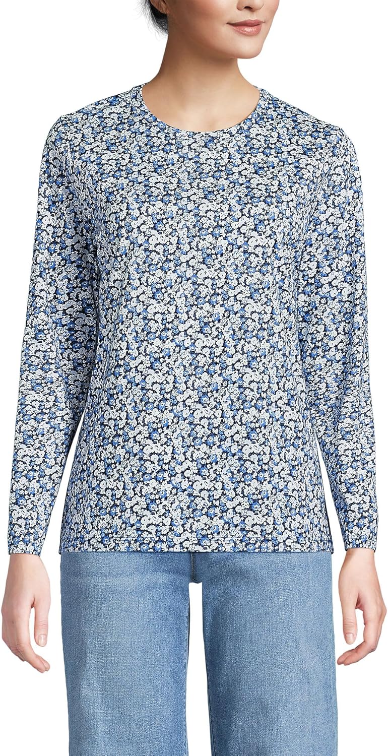 Loose-Fit Cotton Long-Sleeve Crewneck T-Shirt