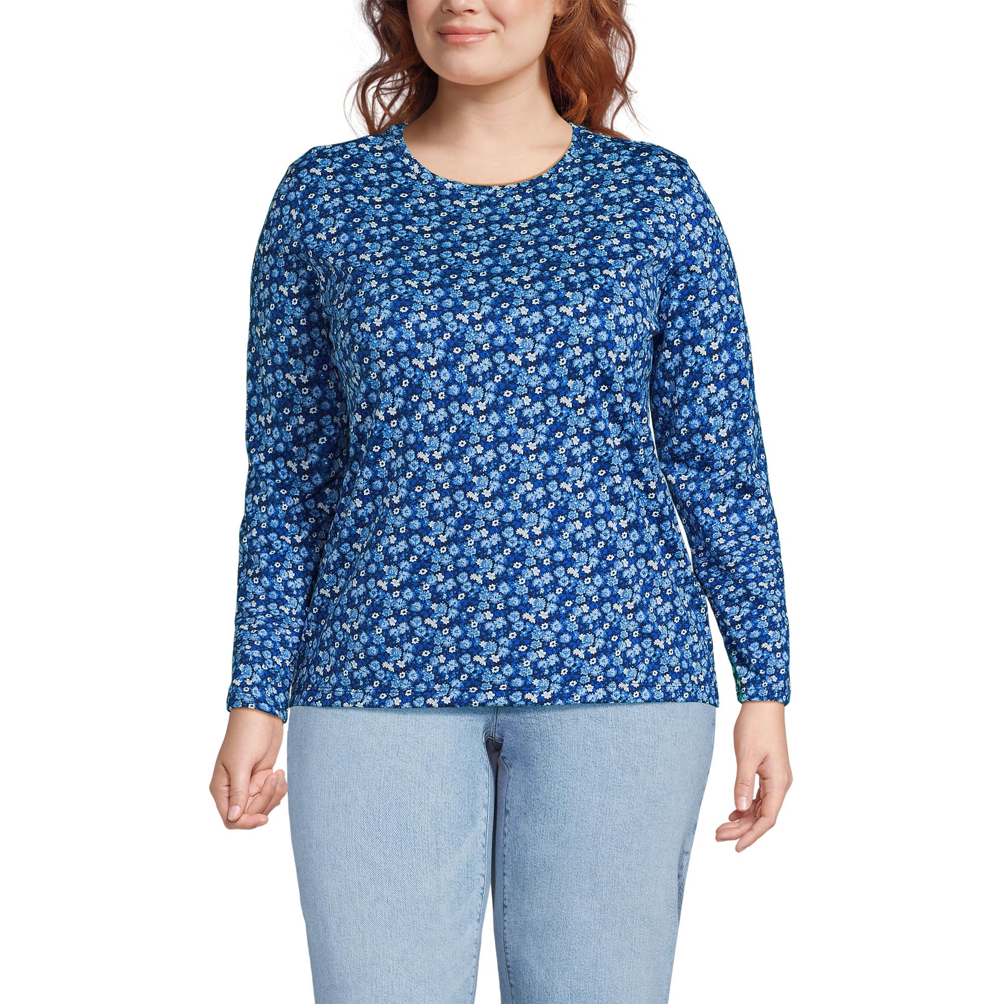 Loose-Fit Cotton Long-Sleeve Crewneck T-Shirt